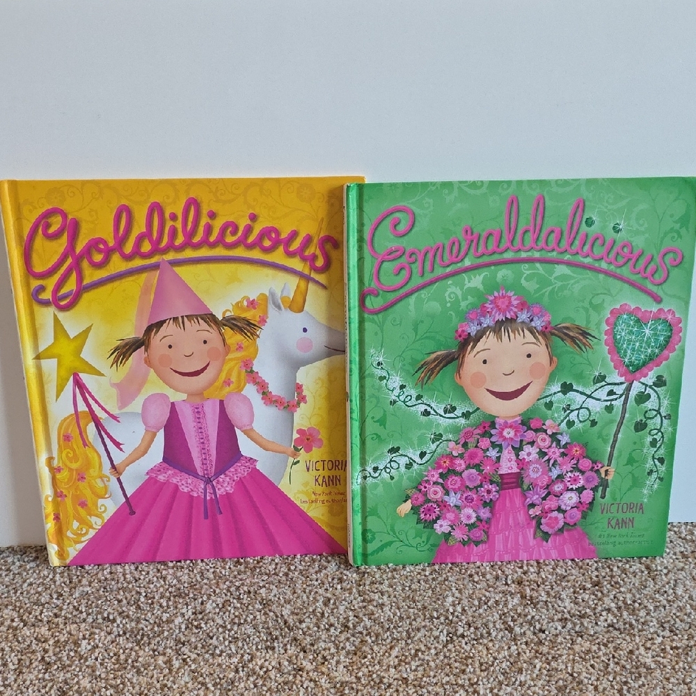 Goldilicious and Emeraldalicious By Victoria Kann Hardcover Books
